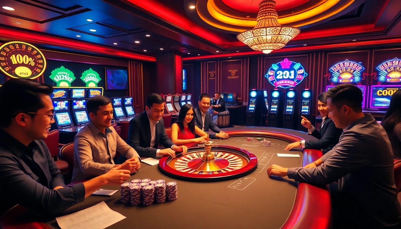 Experience thrilling gameplay at https://vk88a.com/ featuring vibrant casino elements and engaged players.