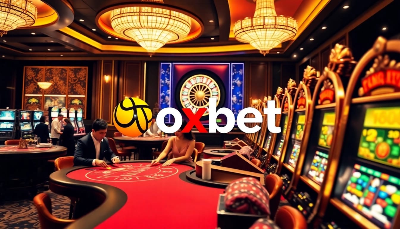 Experience the excitement at Nhà cái oxbet with vibrant slot machines and poker tables.