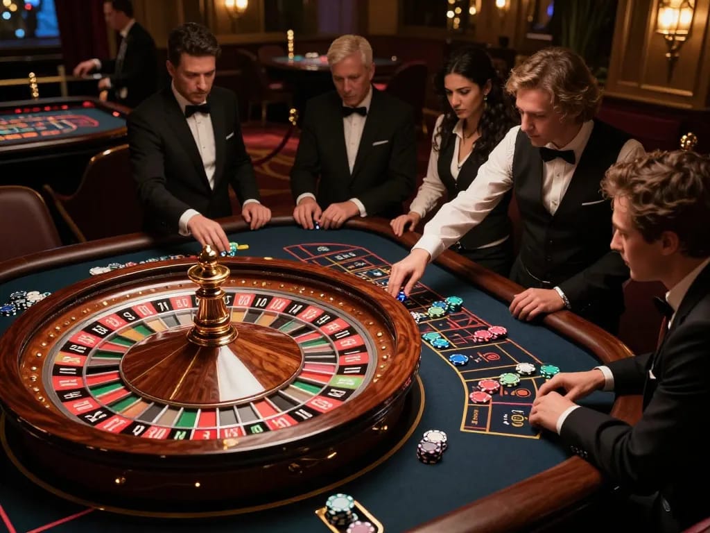 Experience the excitement of lode88 com with players engaged in a thrilling roulette game