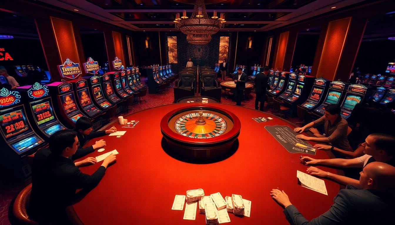 Engaged players at a luxurious casino table in action, inspired by https://one88.eu.com/ casino experience.