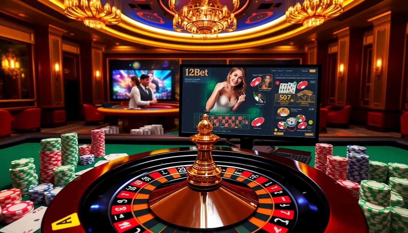 Experience the thrill of gambling at 12Bet with a vibrant online casino featuring roulette and poker.