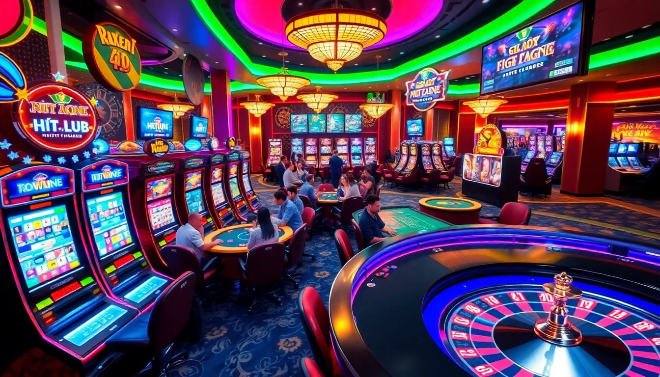 Experience the thrill of Hit.Club with vibrant casino games and exciting player interactions.