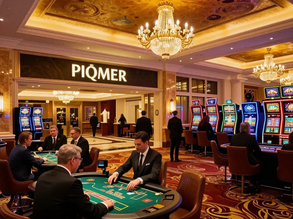 Players enjoying games at 9Bet com casino, vibrant atmosphere, strategic gameplay in action.