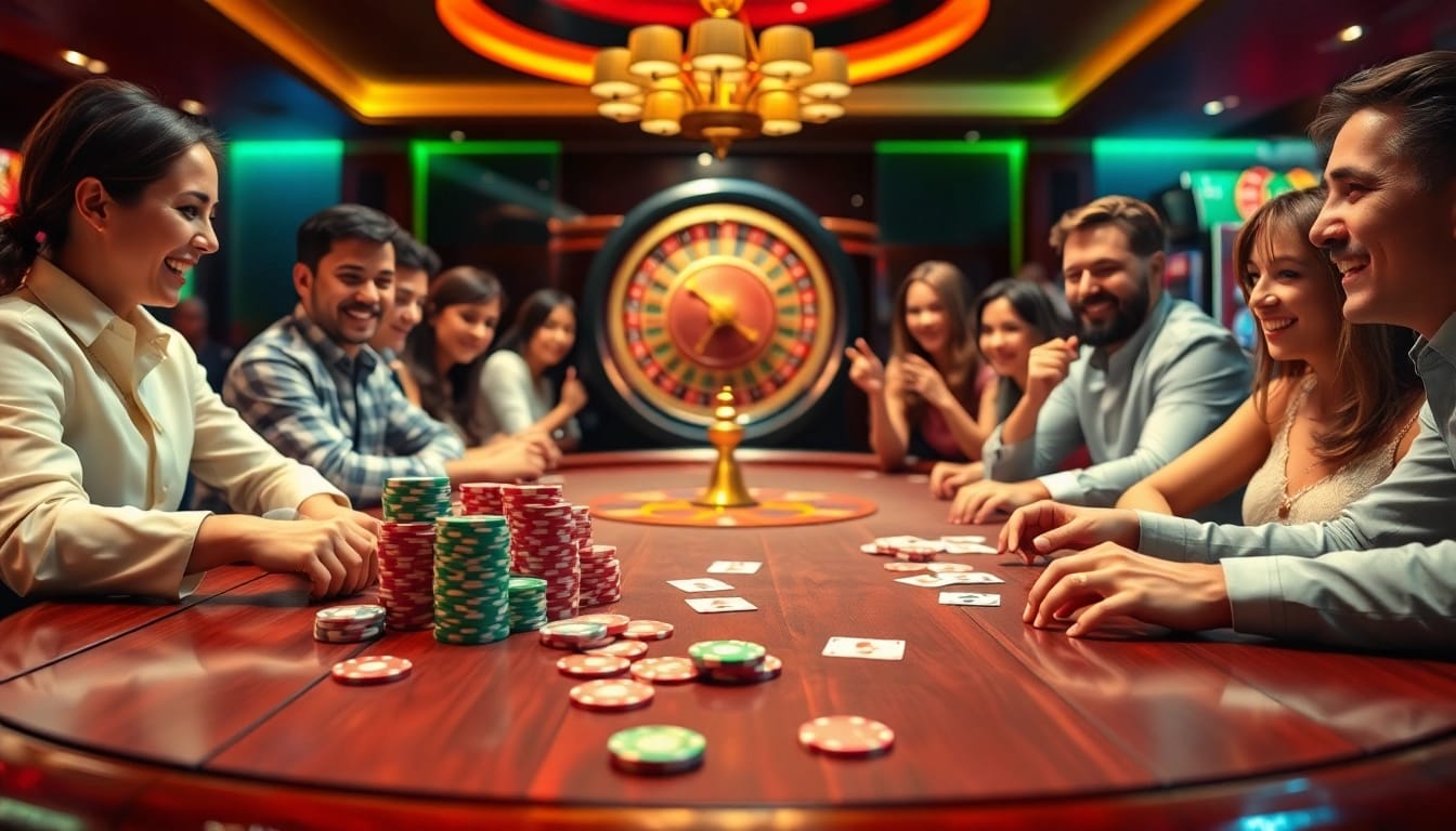 Exciting poker game at the 89 bet casino showcasing gambles and winnings.