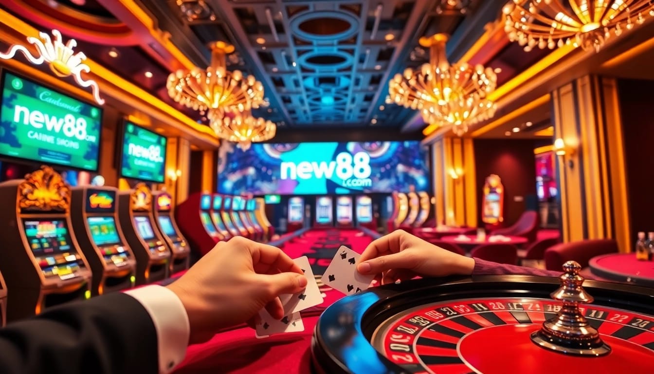 Experience thrilling gaming at new88.com with vibrant gambling tables and exciting promotions.