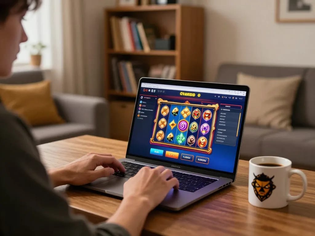 Player enjoying online casino games at https://five888.cn.com/, showcasing a vibrant gaming atmosphere and strategy.