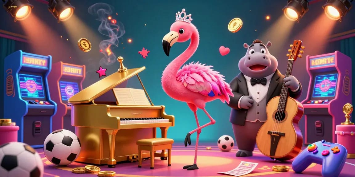 Bet on thrilling sports events at LAUTHAITV with flamingo singers and dynamic visuals!