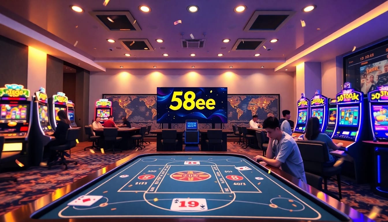 Experience the thrill of 58ee's interactive online casino with vibrant games and engaging visuals.
