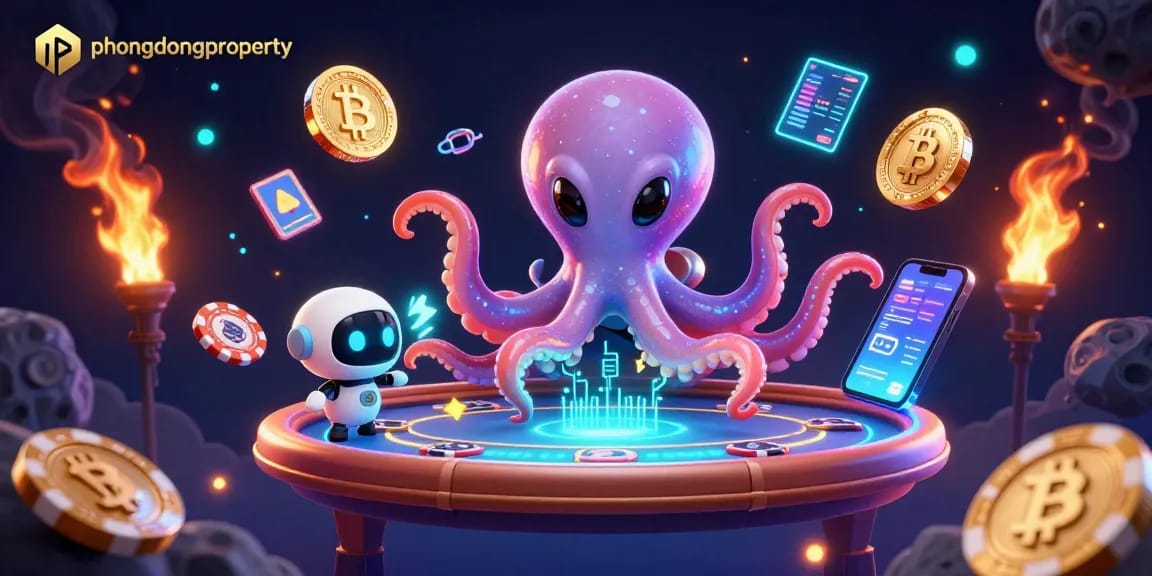 Experience phuongdongproperty with thrilling 3D casino elements featured in dynamic cosmic illustration.