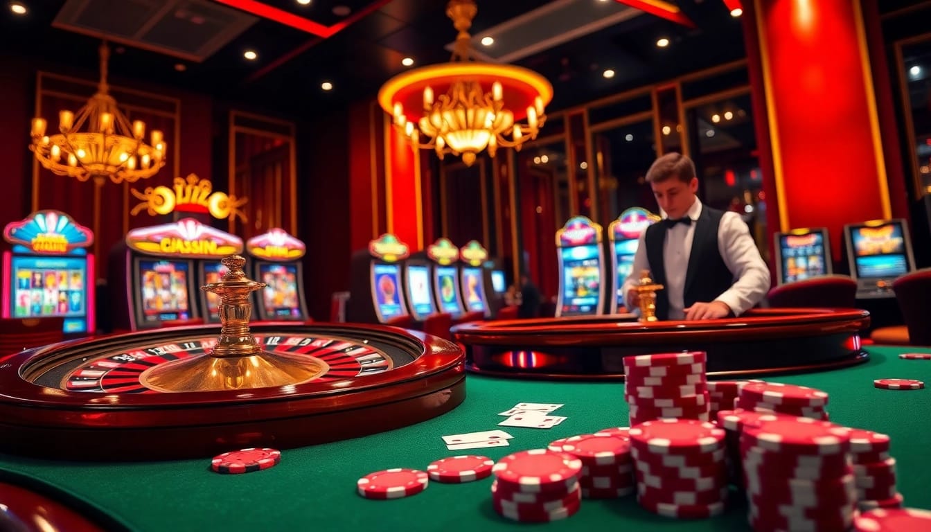 Experience the thrill of gambling at df9996 com with luxurious casino tables and vibrant poker chips.