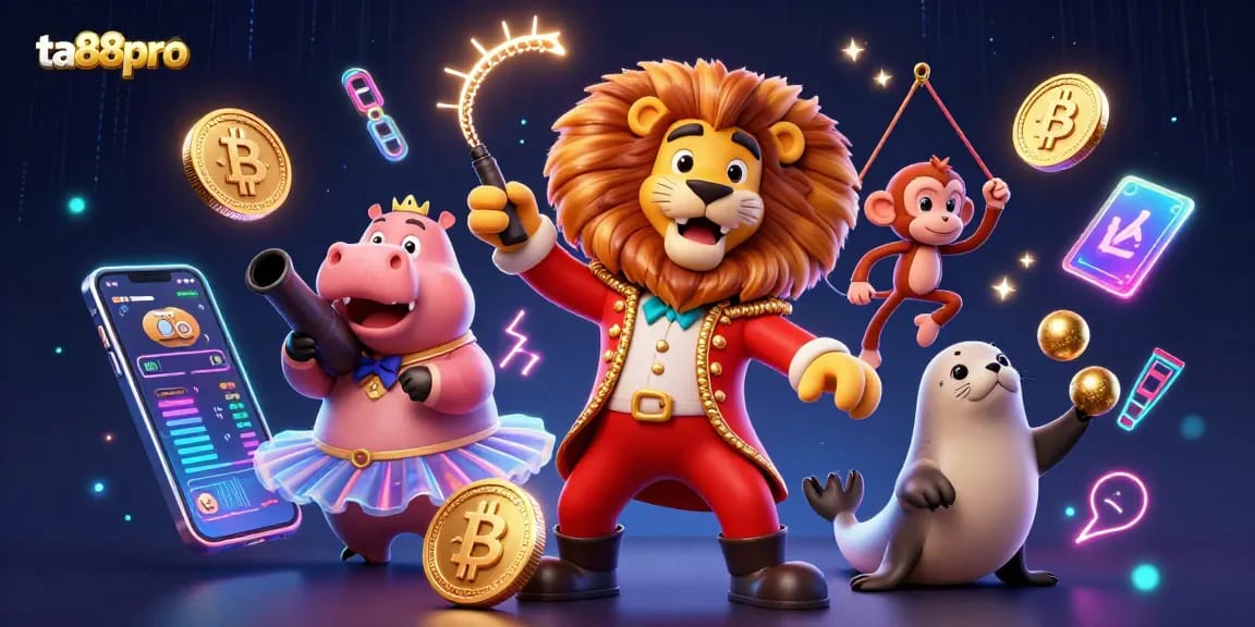 Experience exhilarating gaming strategies with ta88pro in this vibrant casino-themed 3D illustration.