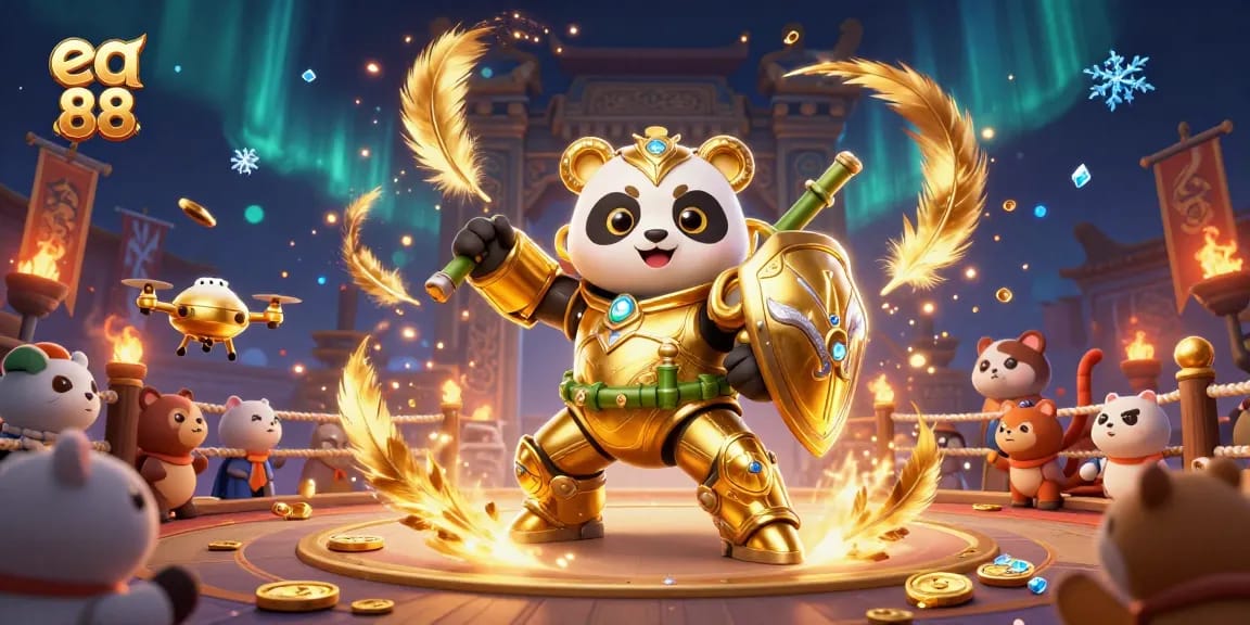 Engage in exciting gameplay with ea 88 in a vibrant 3D casino arena filled with action.