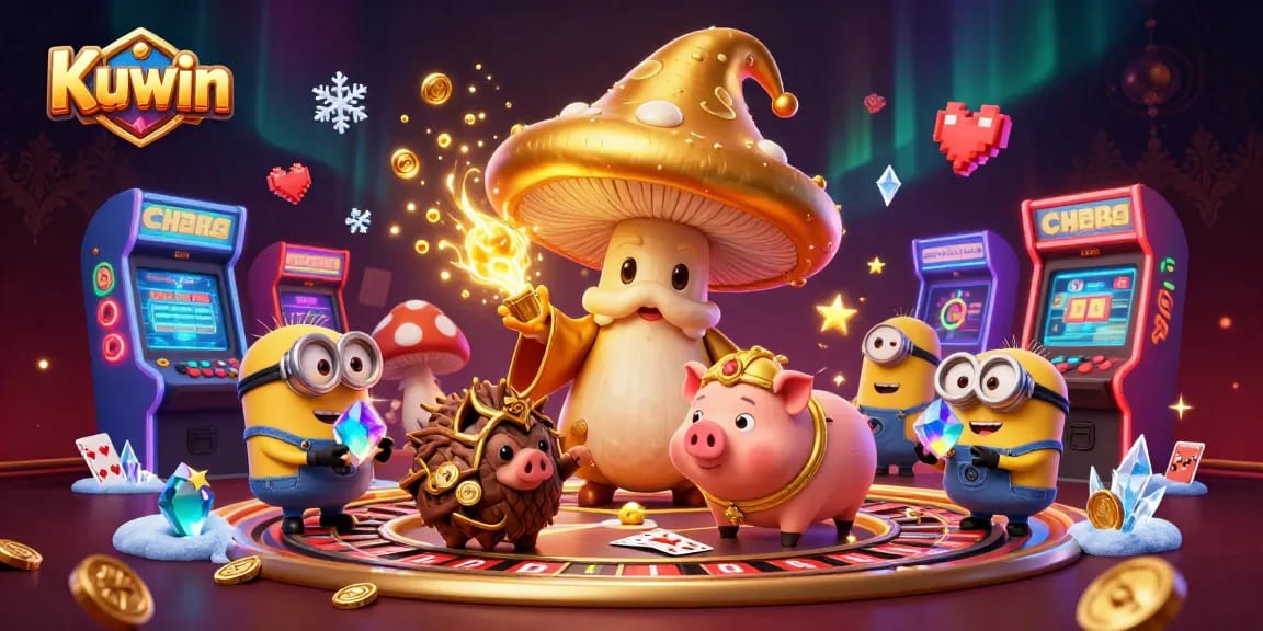Kuwin offers an exciting live casino experience with stunning character illustrations and vibrant gaming elements.