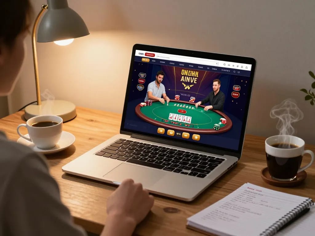 Players enjoying their wins at HITCLUB online poker platform, showcasing strategic gameplay and comfort.