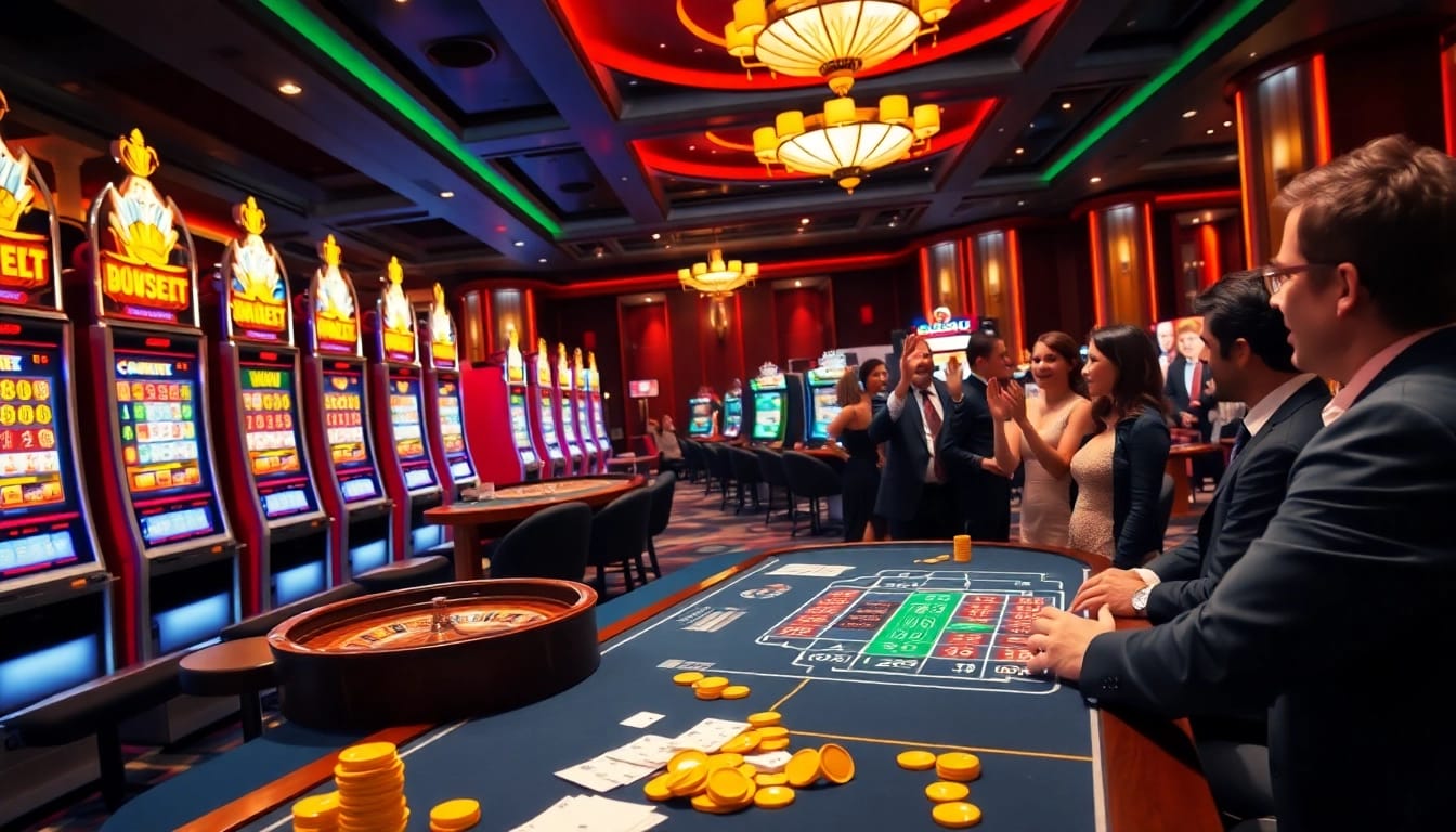 Excited player winning at a casino game while enjoying OK365 gaming experience.