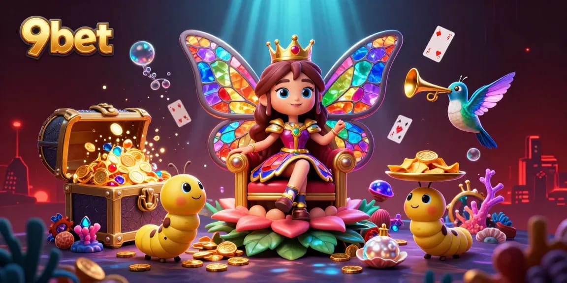 Engage with 9bet’s thrilling gaming scene enhanced by vibrant characters and rich illustrations.
