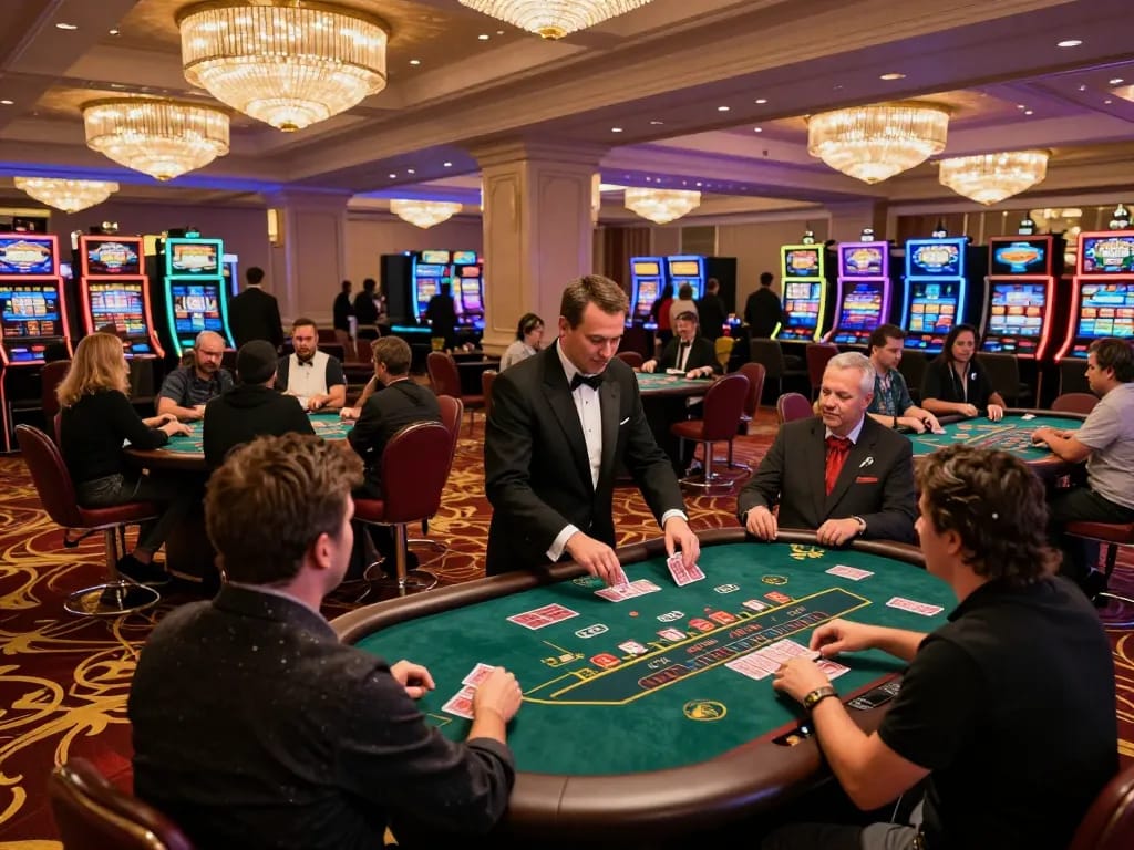 Experience the thrill at https://five88.miami/ with exciting blackjack gameplay in a vibrant casino atmosphere.