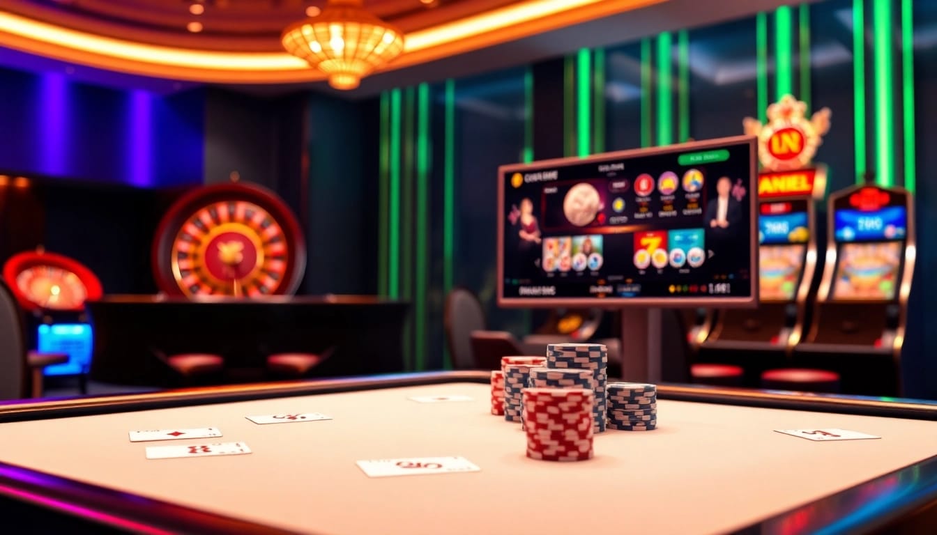Experience the thrill of oxbet trang chủ with luxurious casino elements like cards and poker chips.