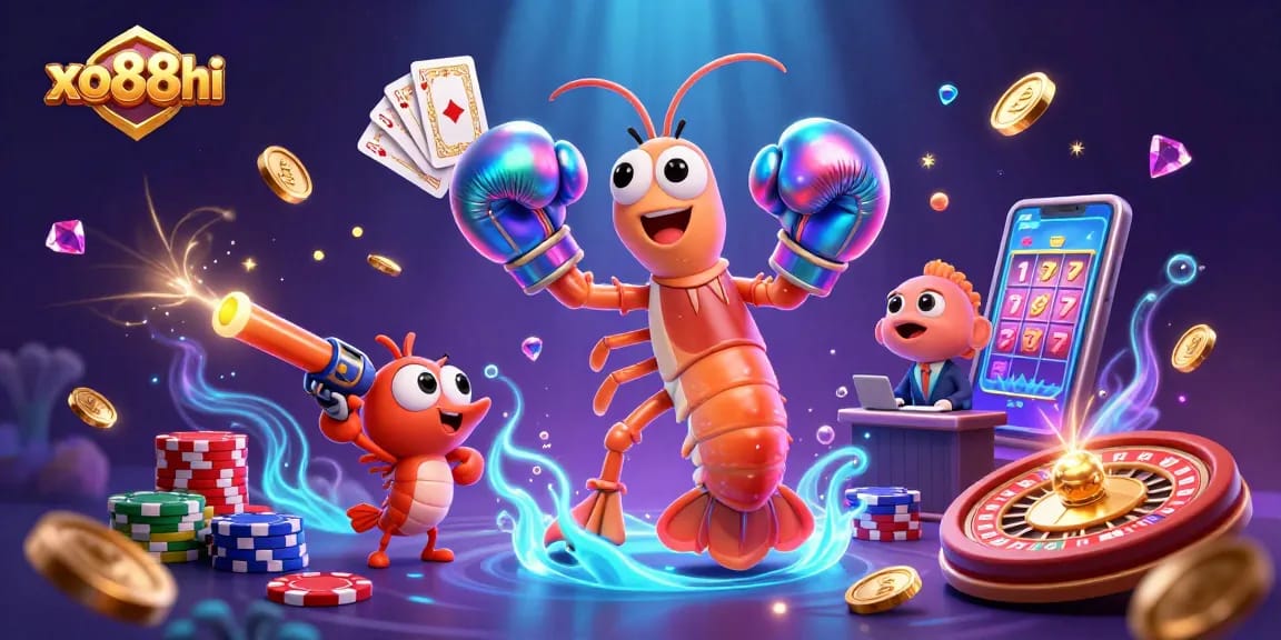 Engage with xo88hi's vibrant casino scene showcasing a dynamic underwater theme and exciting gaming elements.