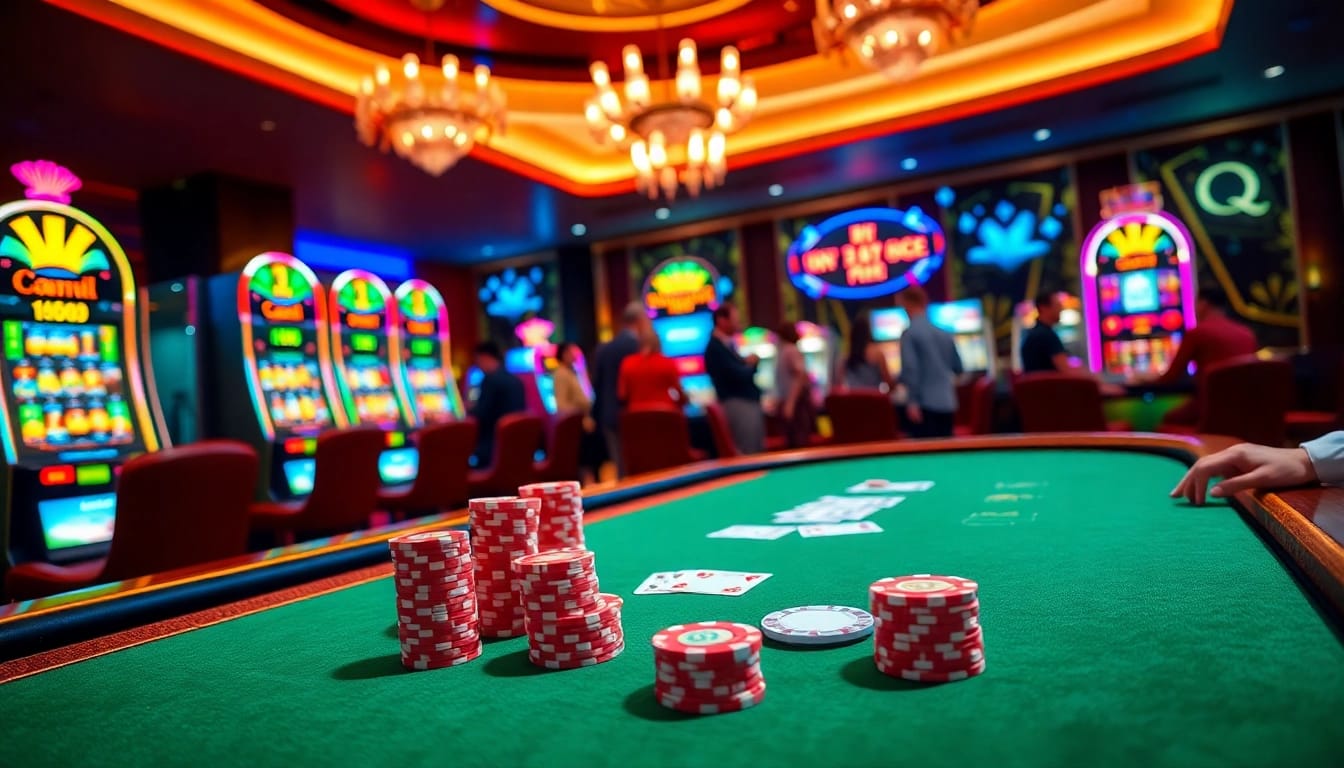 Experience the excitement of betting at Nhà cái xibet with vibrant casino visuals.