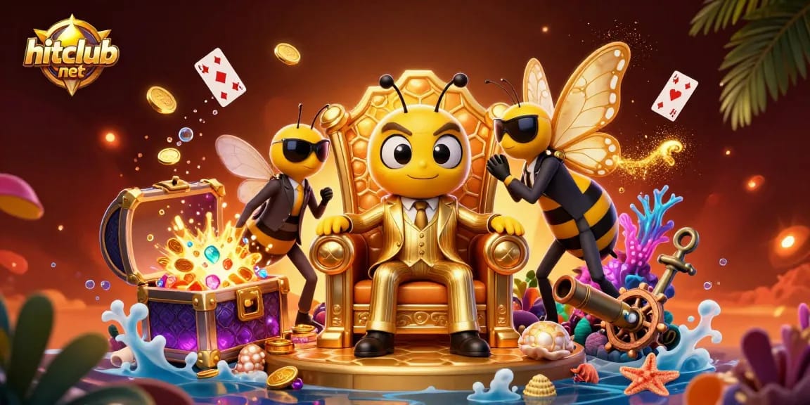 Engage with thrilling gameplay at hitclub-net featuring a vibrant 3D cartoon scene filled with treasures and secrets.
