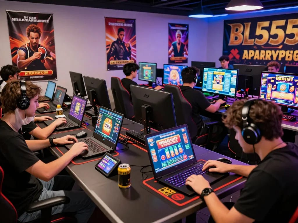 Experience the excitement of online gaming at https://bl555.productions/ with vibrant players engaged in thrilling casino games.