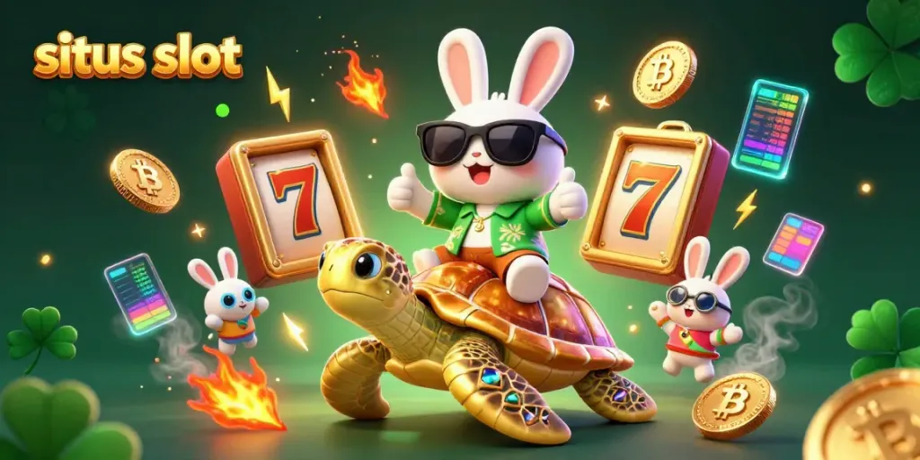 Experience exciting wins at situs slot with vibrant slot elements and 3D characters.