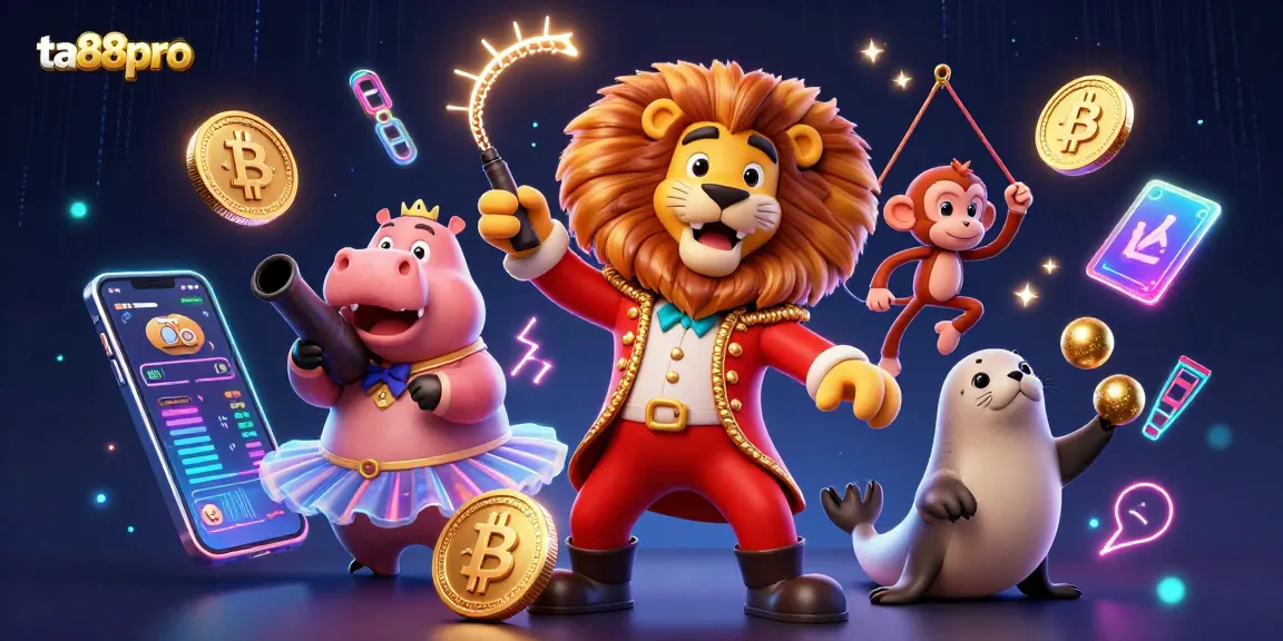 Experience exhilarating gaming strategies with ta88pro in this vibrant casino-themed 3D illustration.