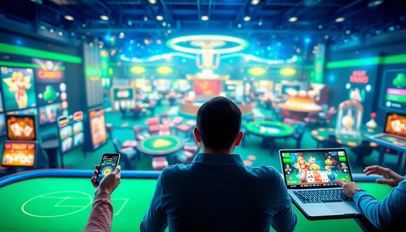 Engaging online gambling scene at hb88 featuring casino games and vibrant user interaction.