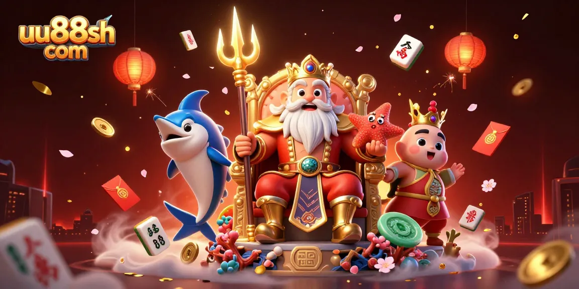 Engage with exciting slots and jackpots at uu88sh com with this vibrant scene filled with casino elements.