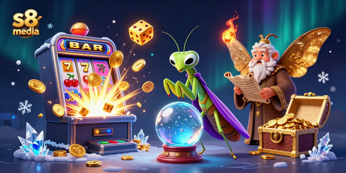 Engage with thrilling slot gameplay at s8 media, featuring vibrant cartoon characters and dynamic casino elements.
