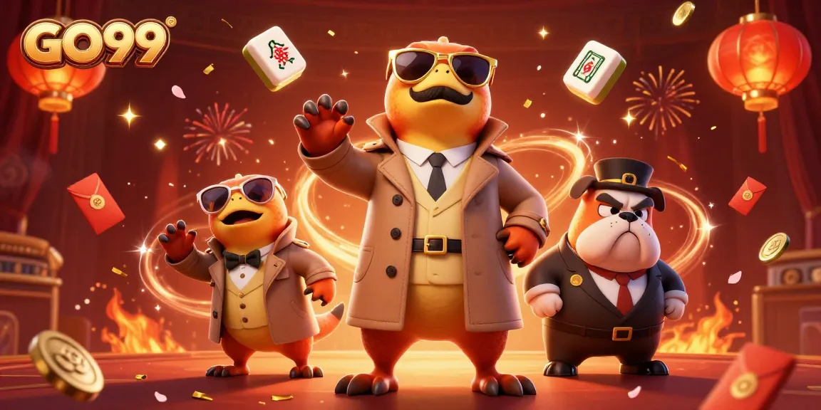 Engage with GO99's thrilling casino world, featuring vibrant games and dynamic characters.