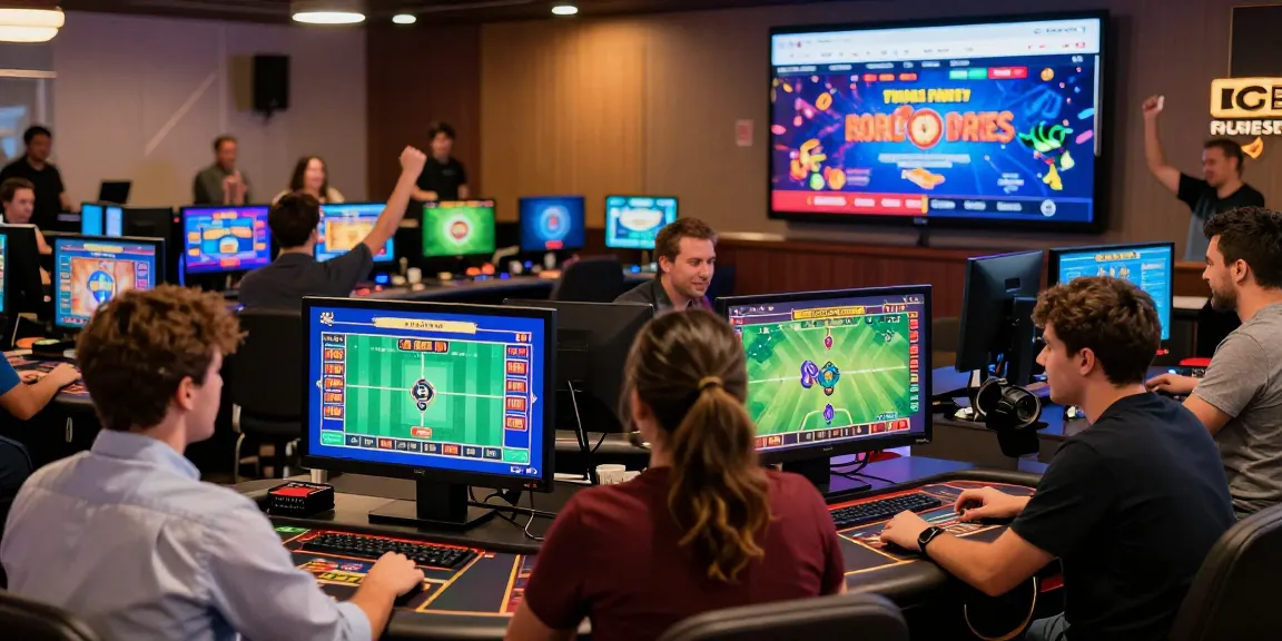 Engaged players celebrating wins at 181bet's lively online casino environment.